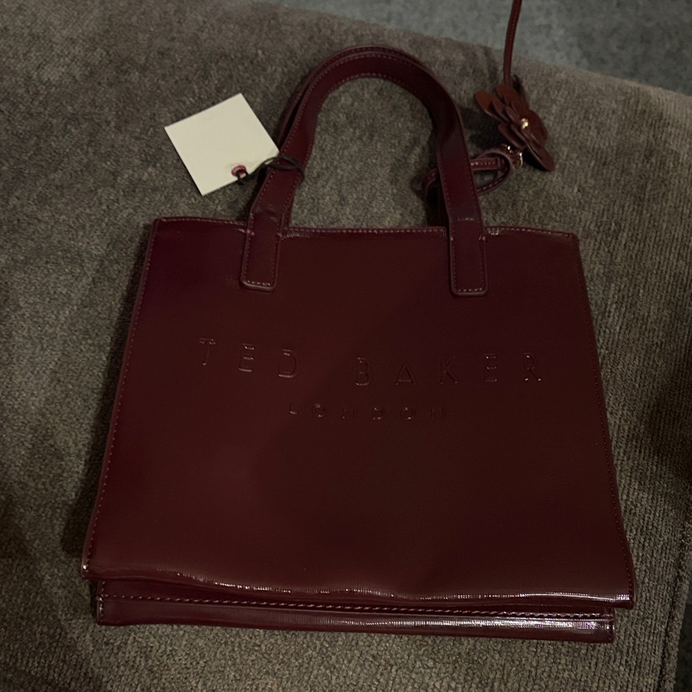 Ted Baker Deep Burgundy Tote Bag - Picture 2 of 8